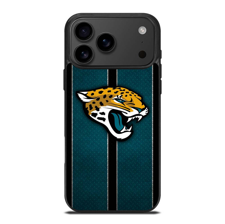 JACKSONVILLE JAGUARS NFL METAL STRIPE iPhone 17 Pro Max Case Cover