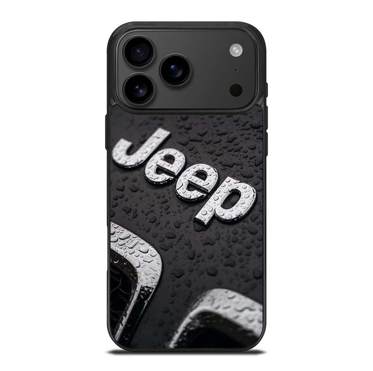 JEEP CAR LOGO UNDER RAIN iPhone 17 Pro Max Case Cover
