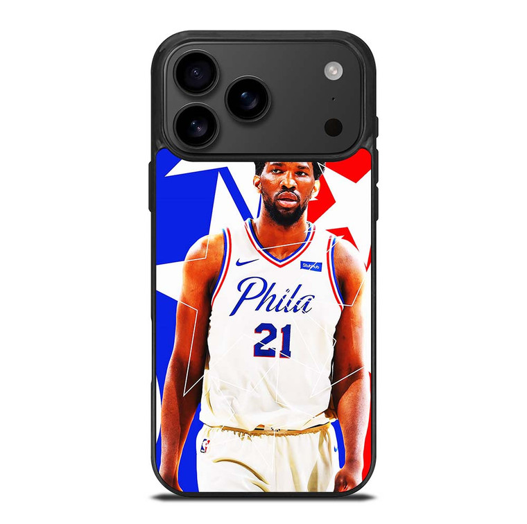 JOEL EMBIID PHILADELPHIA SIXERS 2 iPhone 17 Pro Max Case Cover