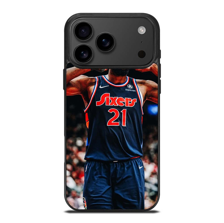 JOEL EMBIID PHILADELPHIA SIXERS COOL iPhone 17 Pro Max Case Cover