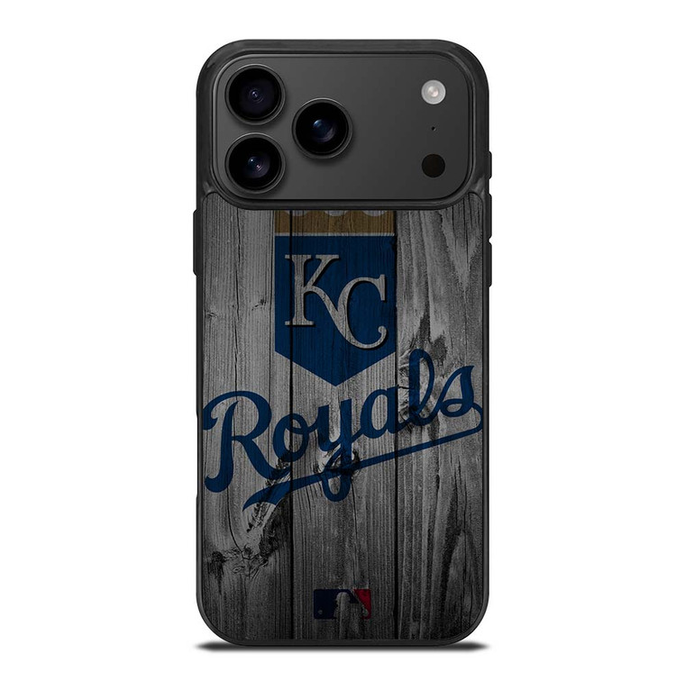 KANSAS CITY ROYALS BASEBALL MLB WOOD LOGO iPhone 17 Pro Max Case Cover