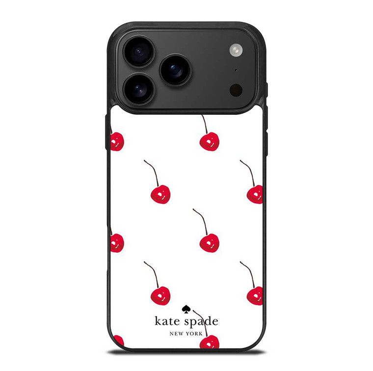 KATE SPADE NEW YORK LOGO CHERRIES iPhone 17 Pro Max Case Cover