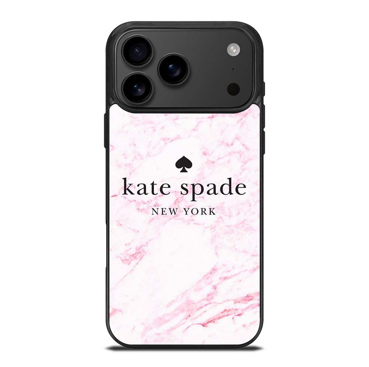 KATE SPADE NEW YORK LOGO PINK MARBLES iPhone 17 Pro Max Case Cover