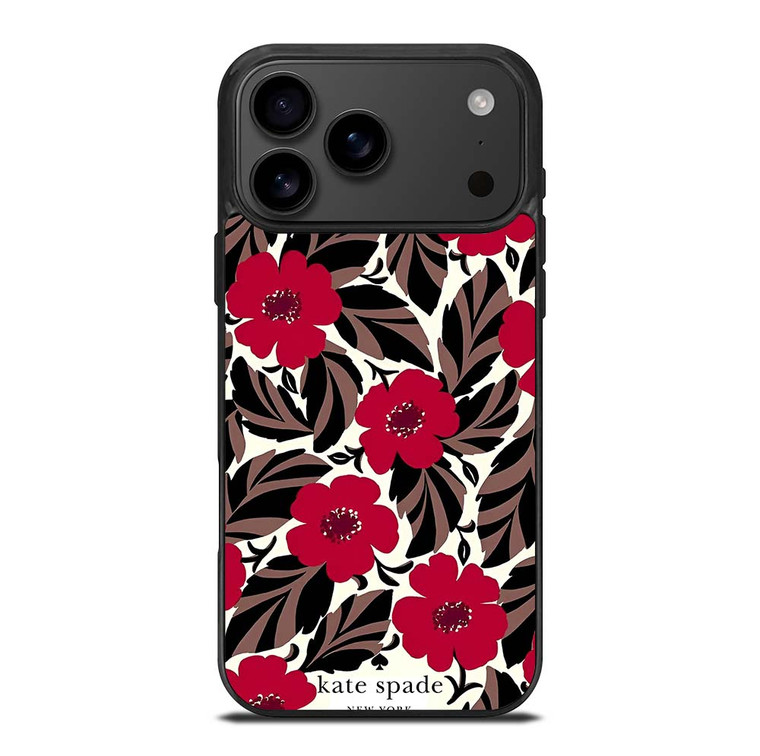KATE SPADE NEW YORK LOGO RED ROSES iPhone 17 Pro Max Case Cover