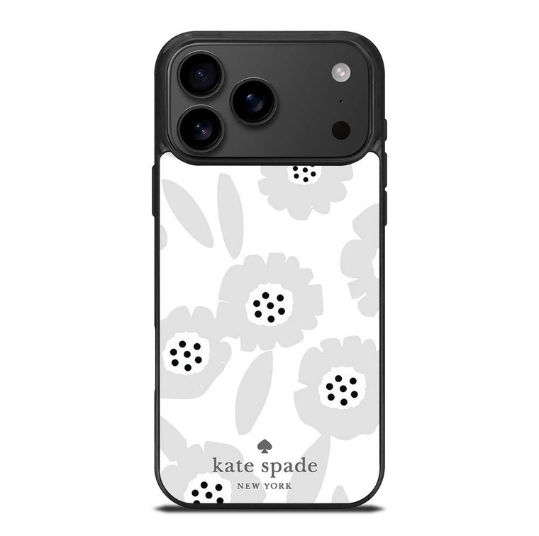 KATE SPADE NEW YORK LOGO WHITE FLOWER iPhone 17 Pro Max Case Cover