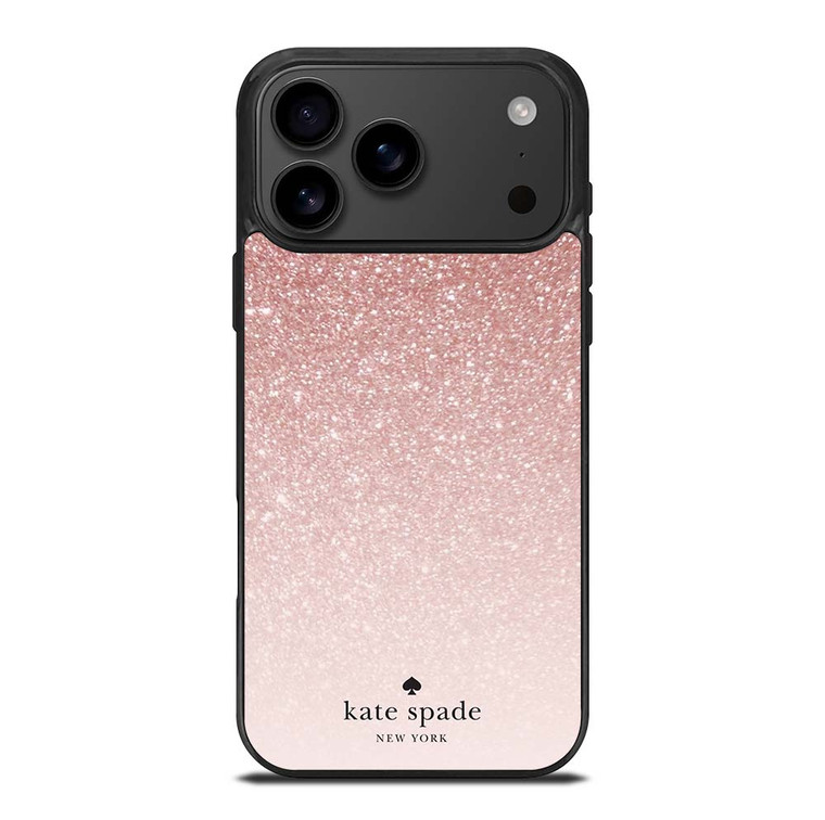 KATE SPADE NEW YORK ROSE WHITE GLITTER iPhone 17 Pro Max Case Cover