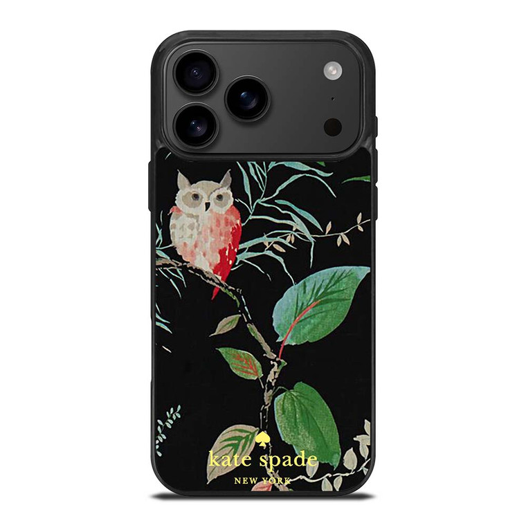 KATE SPADE OWLISH BLACK iPhone 17 Pro Max Case Cover