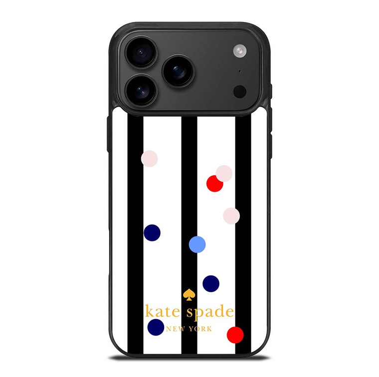 KATE SPADE STRIPE POLKADOTS iPhone 17 Pro Max Case Cover
