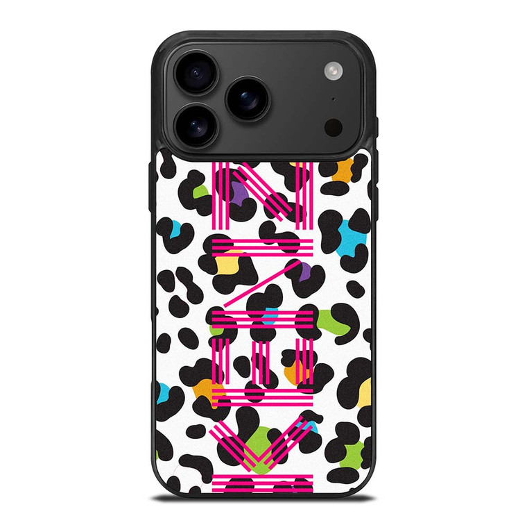 KENZO PARIS COLORFUL LEOPARD iPhone 17 Pro Max Case Cover