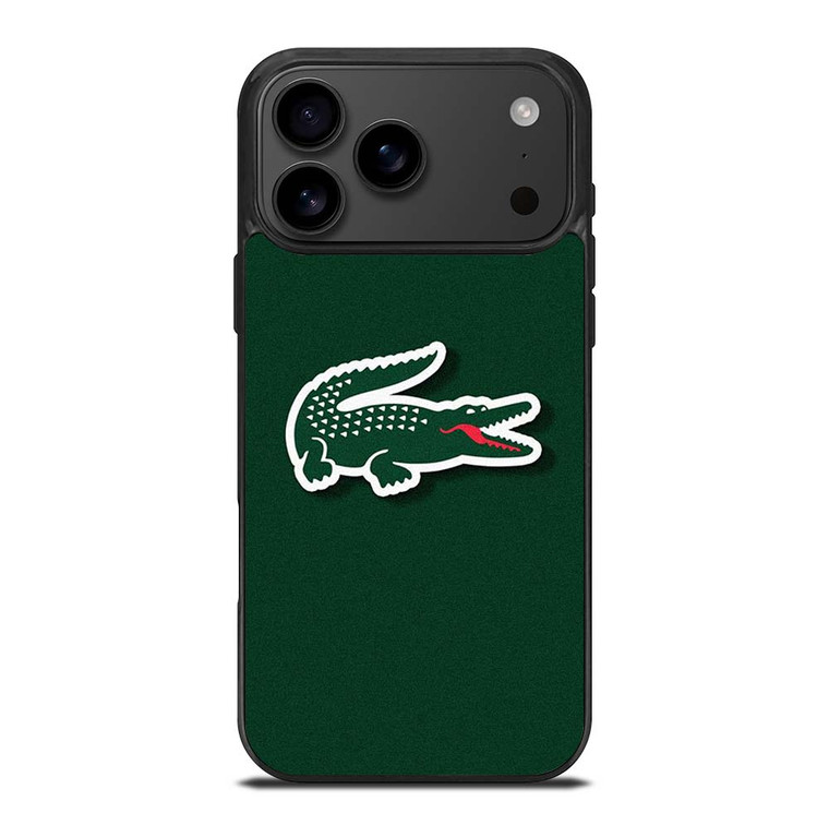 LACOSTE CROCODILE GREEN iPhone 17 Pro Max Case Cover
