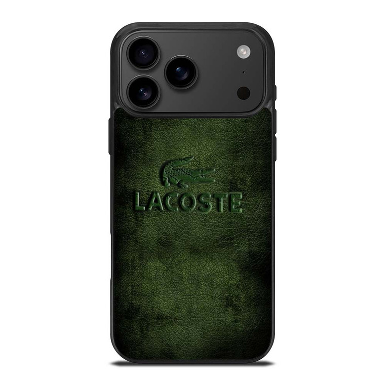 LACOSTE LEATHER iPhone 17 Pro Max Case Cover