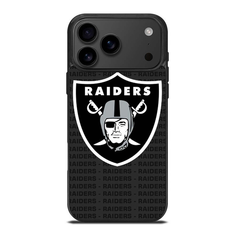 LAS VEGAS RAIDERS FOOTBALL TEXT iPhone 17 Pro Max Case Cover