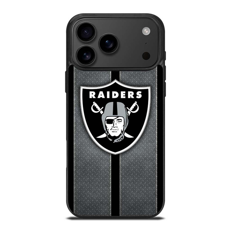 LAS VEGAS RAIDERS NFL METAL STRIPE iPhone 17 Pro Max Case Cover
