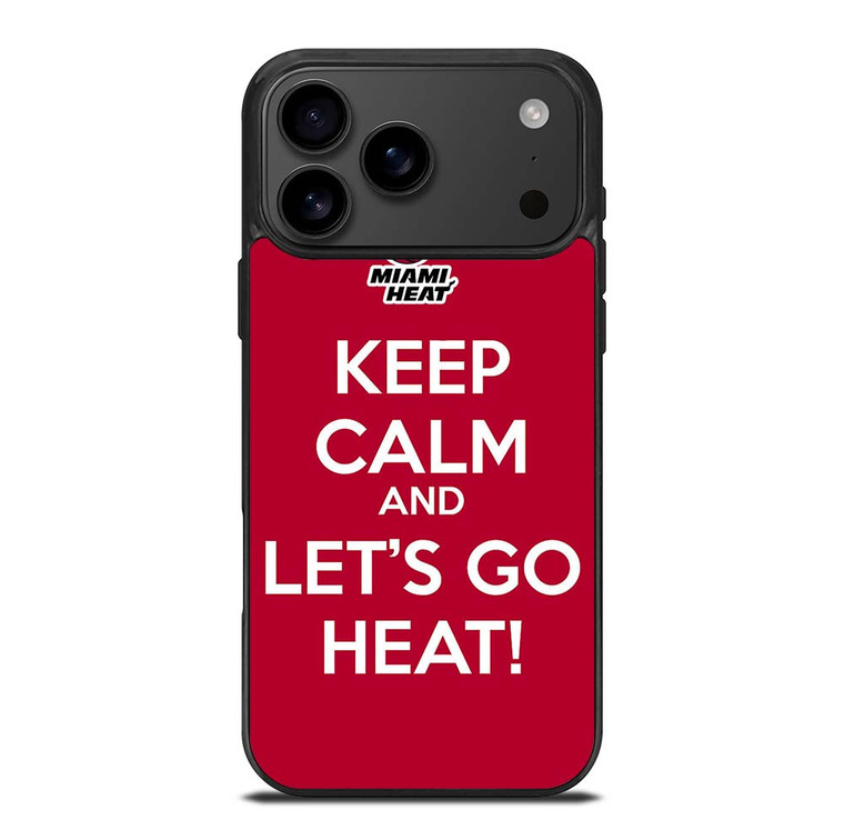 LETS GO MIAMI HEAT NBA BASKETBALL 3 iPhone 17 Pro Max Case Cover