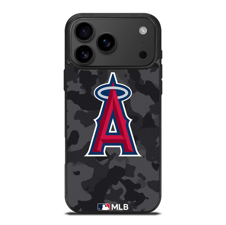 LOS ANGELES ANGELS BASEBALL BLACK CAMO iPhone 17 Pro Max Case Cover