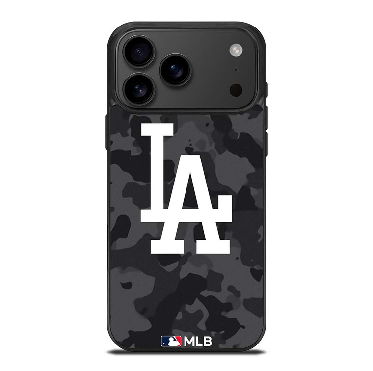 LOS ANGELES DODGERS BASEBALL BLACK CAMO iPhone 17 Pro Max Case Cover