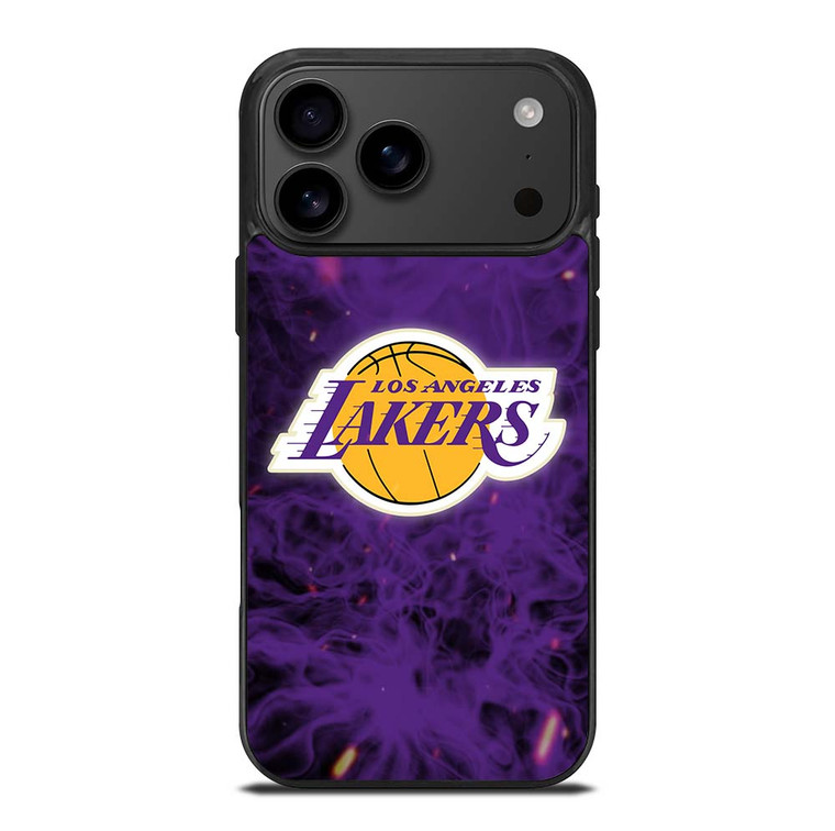 LOS ANGELES LAKERS BASKETBALL NBA FIRE iPhone 17 Pro Max Case Cover