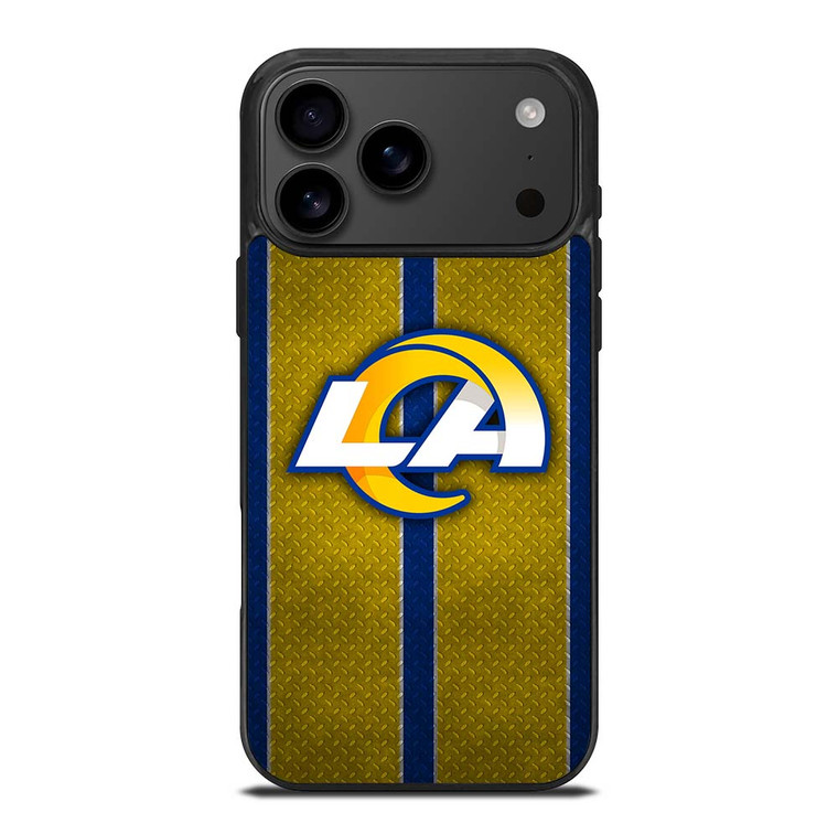 LOS ANGELES RAMS NFL METAL STRIPE iPhone 17 Pro Max Case Cover