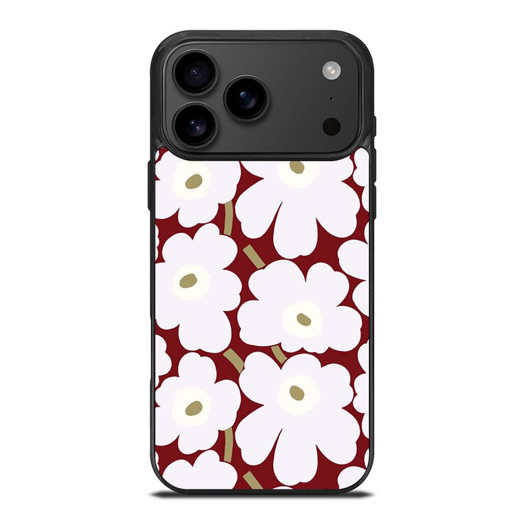 MARIMEKO HERITAGE WHITE RED FLOWER iPhone 17 Pro Max Case Cover