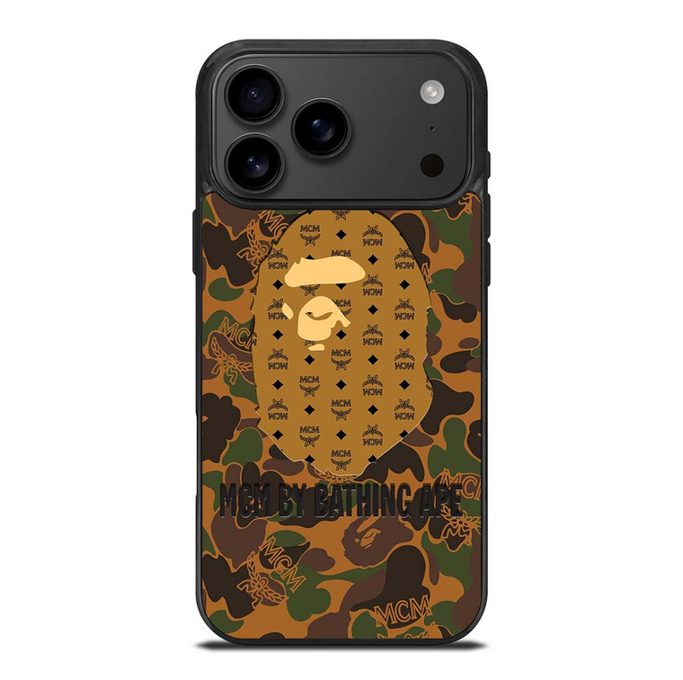 MCM MICHAEL CROMER MUNICH BATHING APE CAMO iPhone 17 Pro Max Case Cover