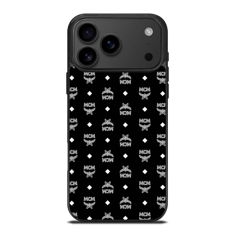 MCM MICHAEL CROMER MUNICH BLACK LOGO iPhone 17 Pro Max Case Cover