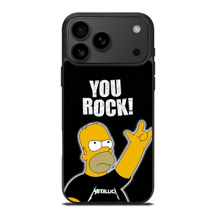 METALLICA ROCK HOMER SIMPSONS iPhone 17 Pro Max Case Cover