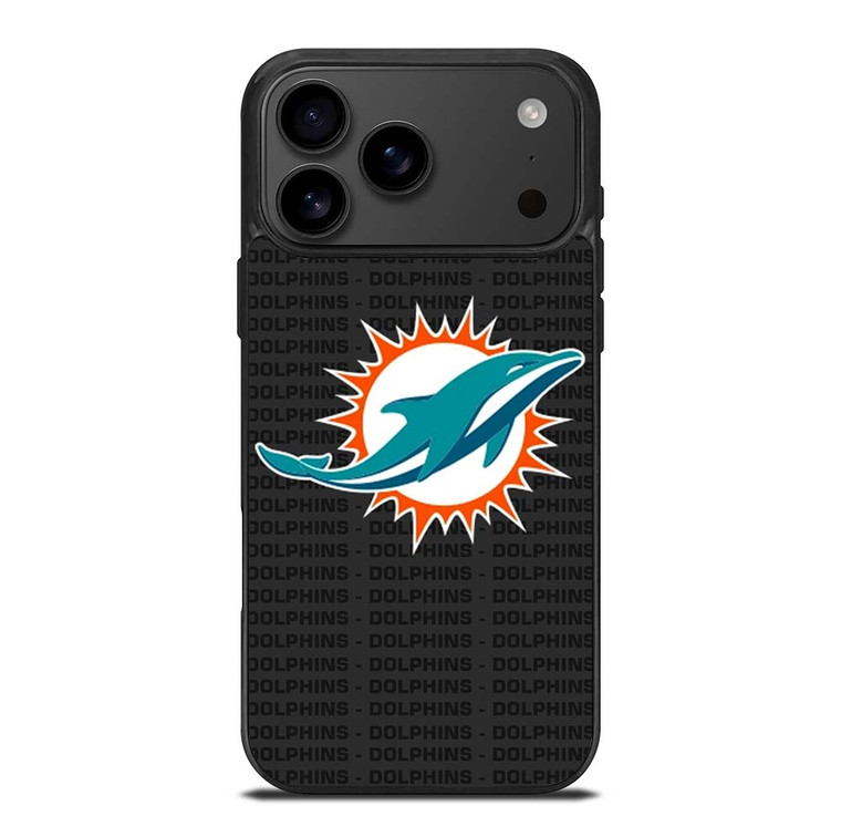 MIAMI DOLPHINS FOOTBALL TEXT iPhone 17 Pro Max Case Cover
