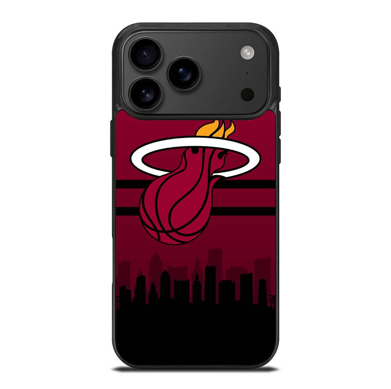 MIAMI HEATS NBA SKYLINE iPhone 17 Pro Max Case Cover