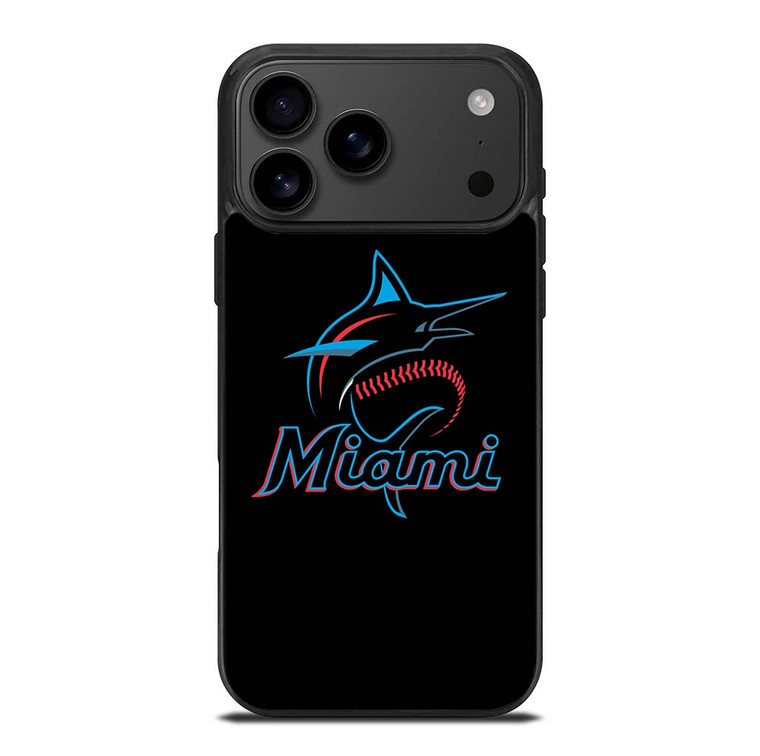 MIAMI MARLINS MLB LOGO iPhone 17 Pro Max Case Cover