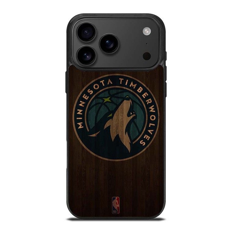 MINNESOTA TIMBERWOLVES BASKETBALL COURT NBA iPhone 17 Pro Max Case Cover