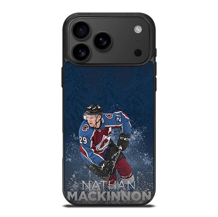 NATHAN MACKINNON COLORADO AVALANCHE NHL iPhone 17 Pro Max Case Cover