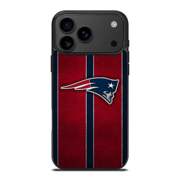 NEW ENGLAND PATRIOTS NFL METAL STRIPE iPhone 17 Pro Max Case Cover