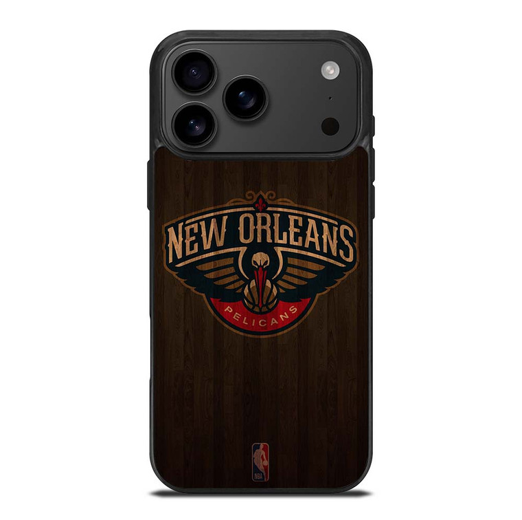 NEW ORLEANS PELICANS BASKETBALL COURT NBA iPhone 17 Pro Max Case Cover