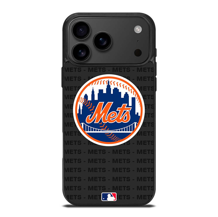 NEW YORK METS BASEBALL BLACK iPhone 17 Pro Max Case Cover