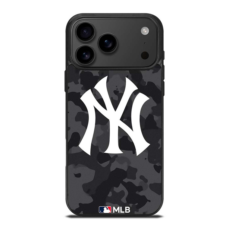 NEW YORK YANKEES BASEBALL BLACK CAMO iPhone 17 Pro Max Case Cover