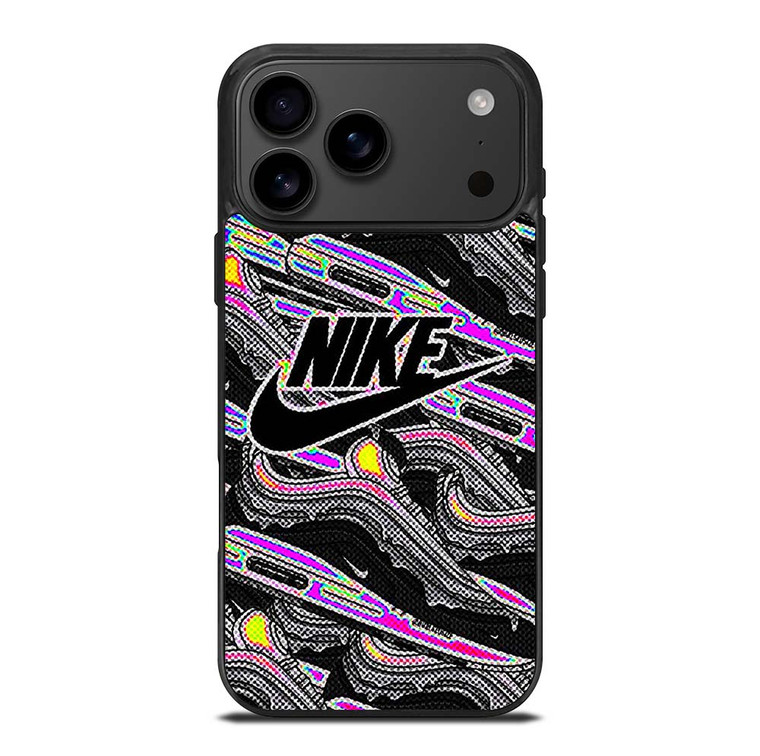 NIKE AIR MAX HOLOGRAPHIC PATTERN iPhone 17 Pro Max Case Cover