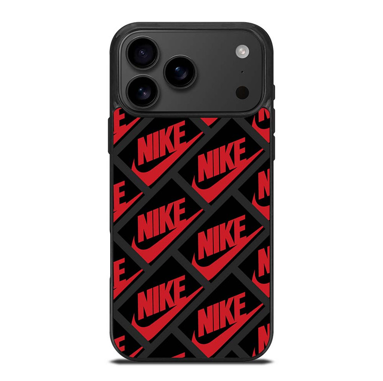 NIKE BOX BLACK PATTERN iPhone 17 Pro Max Case Cover