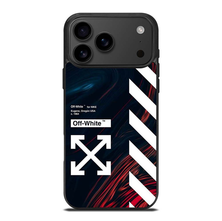 OFF WHITE LOGO MARBLE NIKE iPhone 17 Pro Max Case Cover