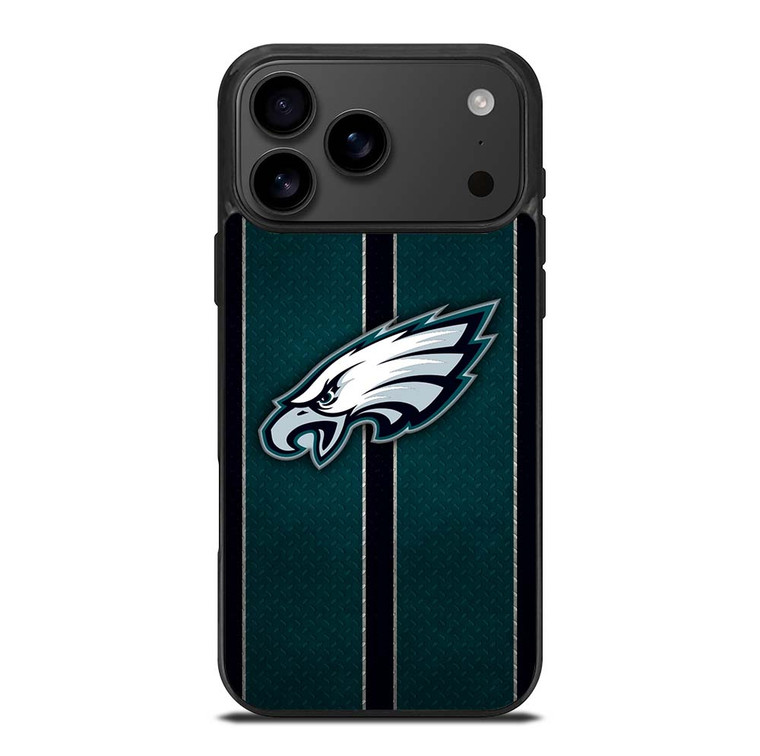 PHILADELPHIA EAGLES NFL METAL STRIPE iPhone 17 Pro Max Case Cover