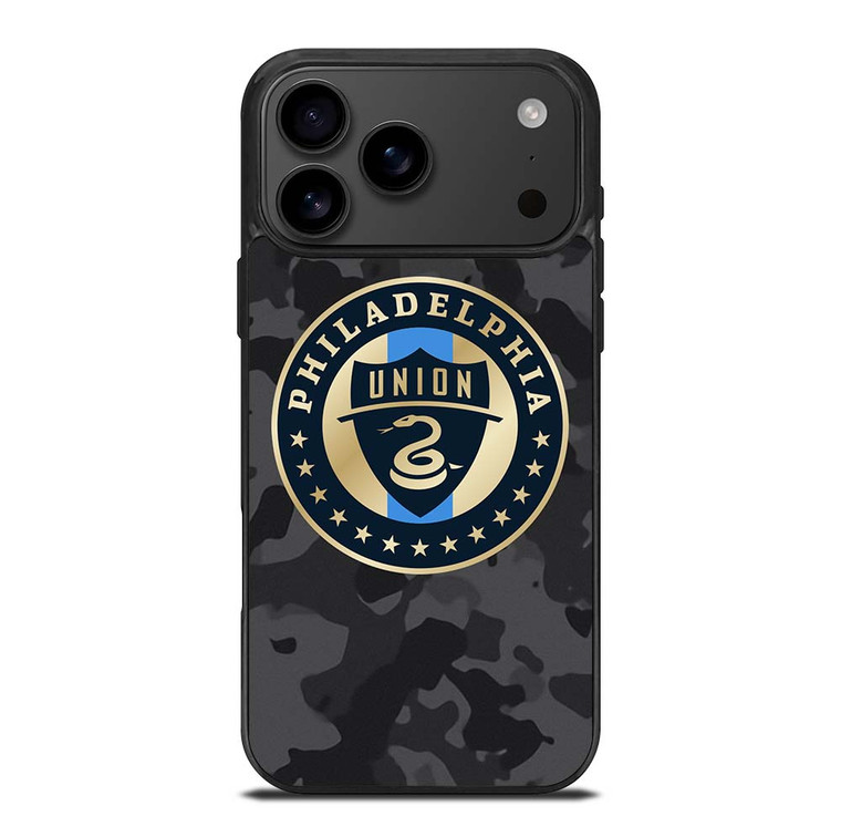 PHILADELPHIA UNION MLS BLACK CAMO iPhone 17 Pro Max Case Cover