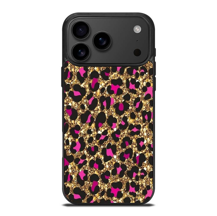 PINK LEOPARD GLITTER SKIN iPhone 17 Pro Max Case Cover