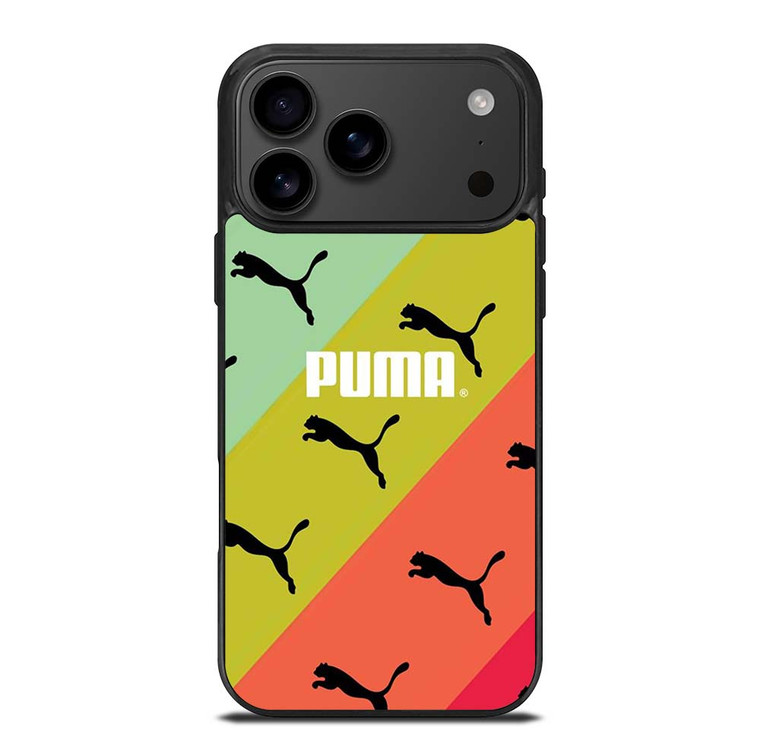 PUMA LOGO STRIPE PATTERN iPhone 17 Pro Max Case Cover