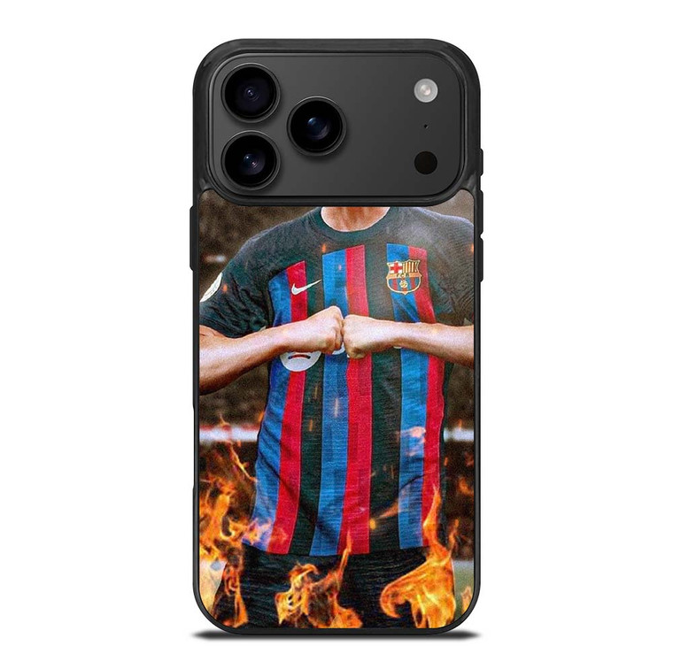 ROBERT LEWANDOWSKI FC BARCELONA iPhone 17 Pro Max Case Cover