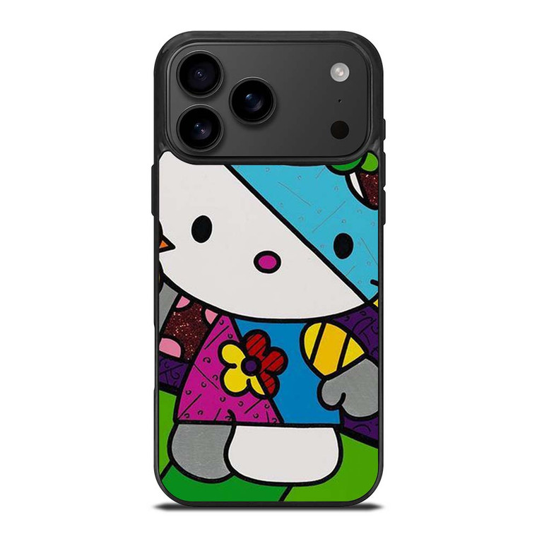 ROMERO BRITTO HELLO KITTY ART iPhone 17 Pro Max Case Cover