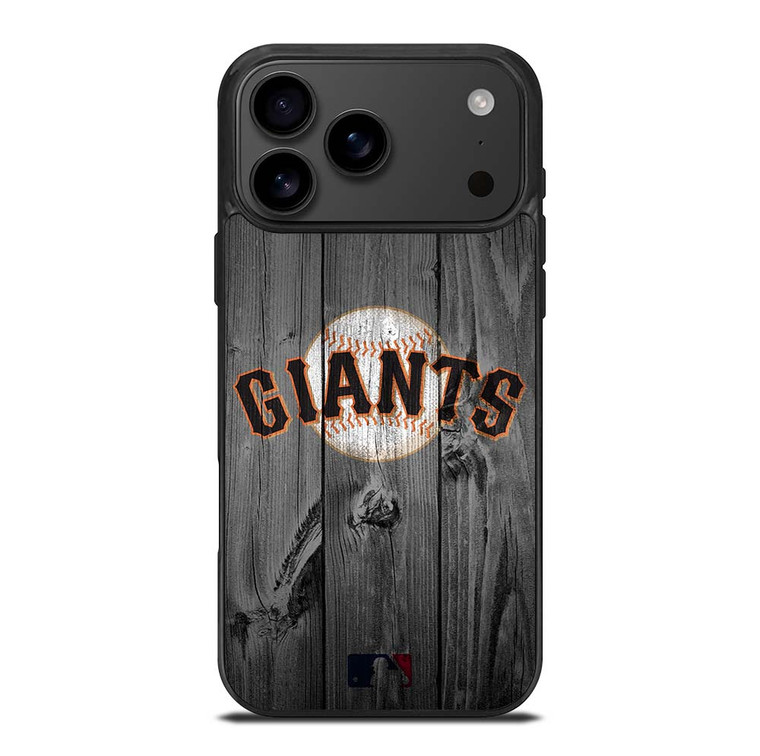 SAN FRANCISCO GIANTS BASEBALL MLB WOOD LOGO iPhone 17 Pro Max Case Cover