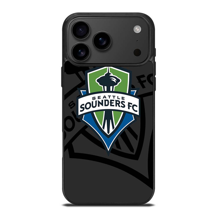 SEATTLE SOUNDERS FC MLS BLACK iPhone 17 Pro Max Case Cover