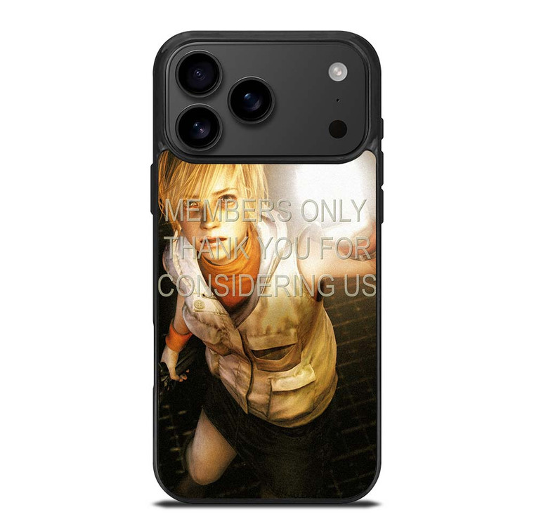 SILENT HILL MEMBERS ONLY iPhone 17 Pro Max Case Cover