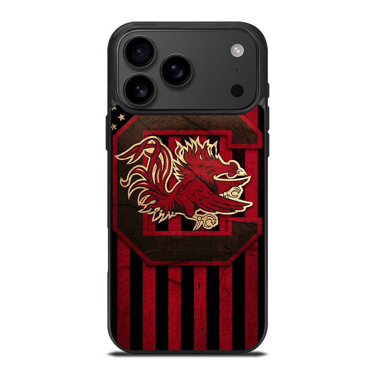 SOUTH CAROLINA GAMECOCKS FOOTBALL FLAG iPhone 17 Pro Max Case Cover