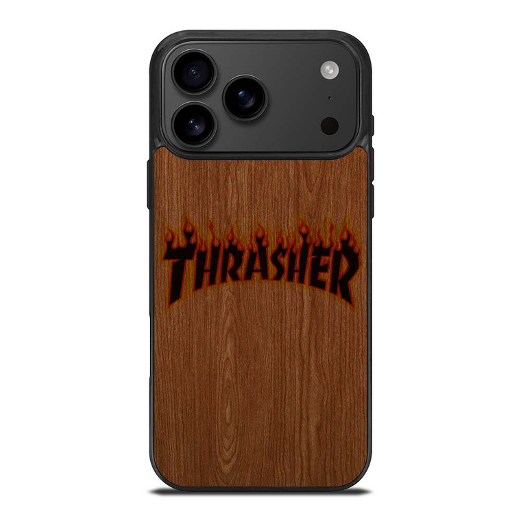 THRASHER SKATEBOARD WOODEN LOGO iPhone 17 Pro Max Case Cover