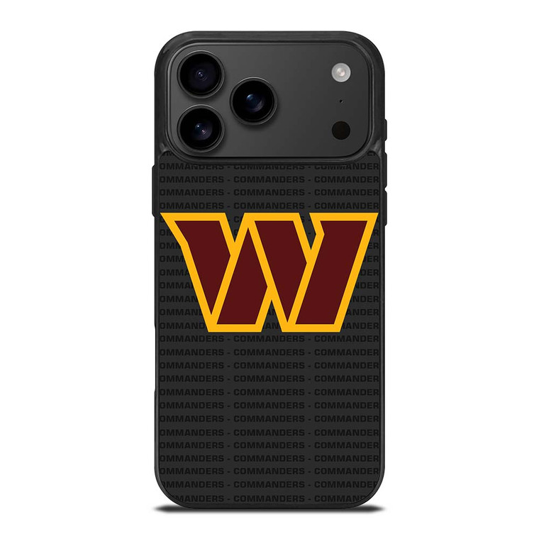 WASHINGTON COMMANDERS FOOTBALL TEXT iPhone 17 Pro Max Case Cover